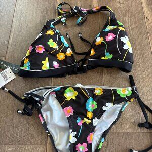 NWT Rampage Bathing Swim Suit Bikini 2 Piece XS One Size